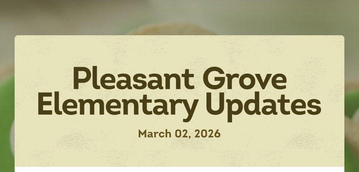 Pleasant Grove Elementary School tweet media