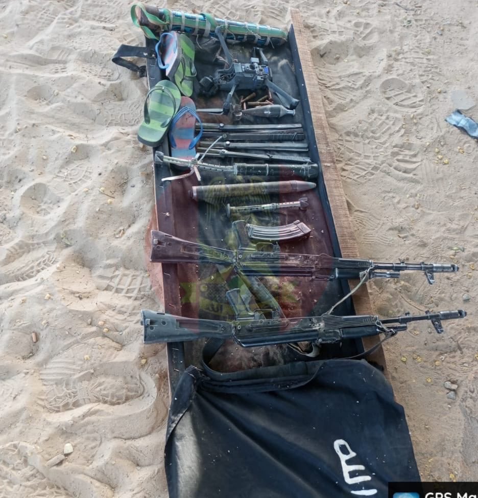 BrantPhilip_'s tweet photo. ISWAP also conducted simultaneous attacks against the Nigerian army bases in Gajiram and Gajigana, in Gajiram the militants were notably equipped with at least one armed drone, which was shot down along with its attached projectile, while the attack in Gajigana was completely repelled according to the army, several terrorists were killed during the battles at the three Nigerian bases.