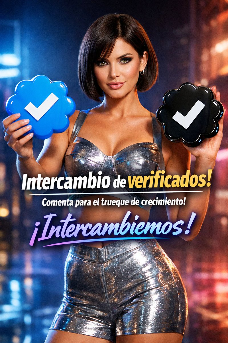 CherlyMVer3zh4's tweet photo. Intercambio de verificados.
Aquí el crecimiento es estratégico, no por impulso.
Comenta y hacemos trueque inteligente.
Seguimos, apoyamos y avanzamos. 🤝✨
Porque crecer juntas se ve mejor que competir solas. 🦋
#IntercambioDeVerificados
#CrecimientoOrgánico
#NetworkingReal
#ComunidadQueSuma
#MarcaPersonal
#ApoyoEntreCreadoras
#SíguemeYTeSigo
#CherlyMultiversa