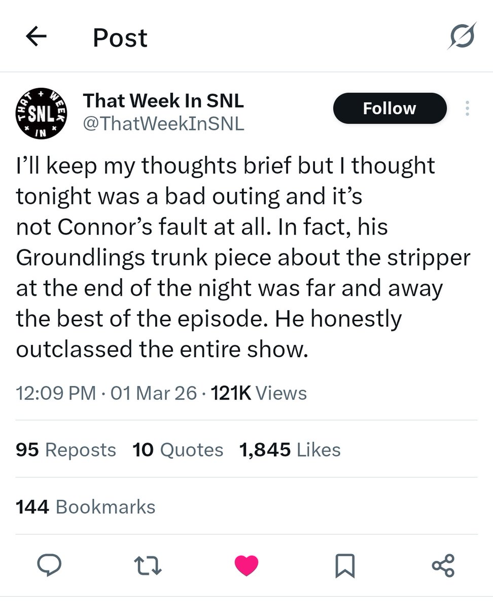 Linging_JJ's tweet photo. this is the best outcome i could even imagine 🔥 #ConnorStrorrieOnSNL https://t.co/o26qWA8AjO