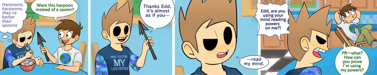 lalilypad's tweet image. A short comic (1/2) #eddsworld #edd #tom