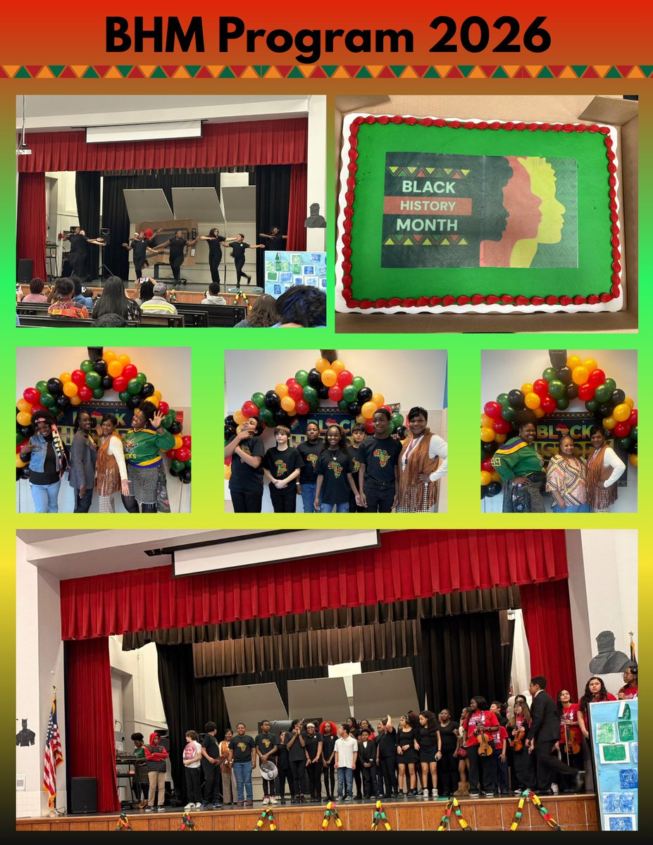 SamhoustonMS's tweet image. What a week at Houston MS! ❤️💙

Our Black History Performance &amp;amp; Potluck was a huge success—so proud of our students &amp;amp; BHM Committee! Spirit Week was full of pride, and the Pep Rally brought the ENERGY back… with teachers taking the W! 👏🏽

SamFam always showing out! #BHM #SamFam