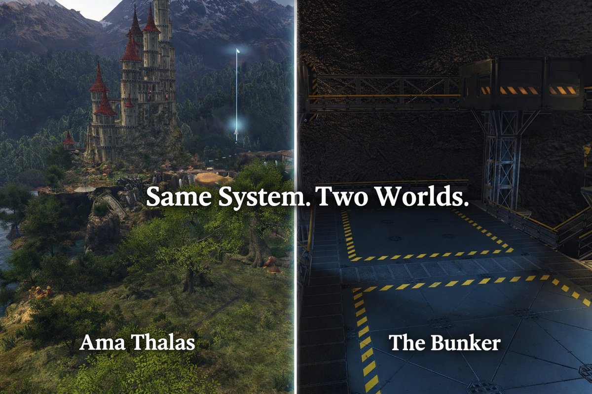ColoniesSl's tweet photo. Elven realm ✓
Zombie bunker ✓
Same SL Colonies system
Emiko Kiko is proving SLC transcends its medieval roots. Ama Thalas opening soon — and the bunker screenshots are giving us major survival game vibes.
#SLColonies #SecondLife https://t.co/RcOhDPHMFd