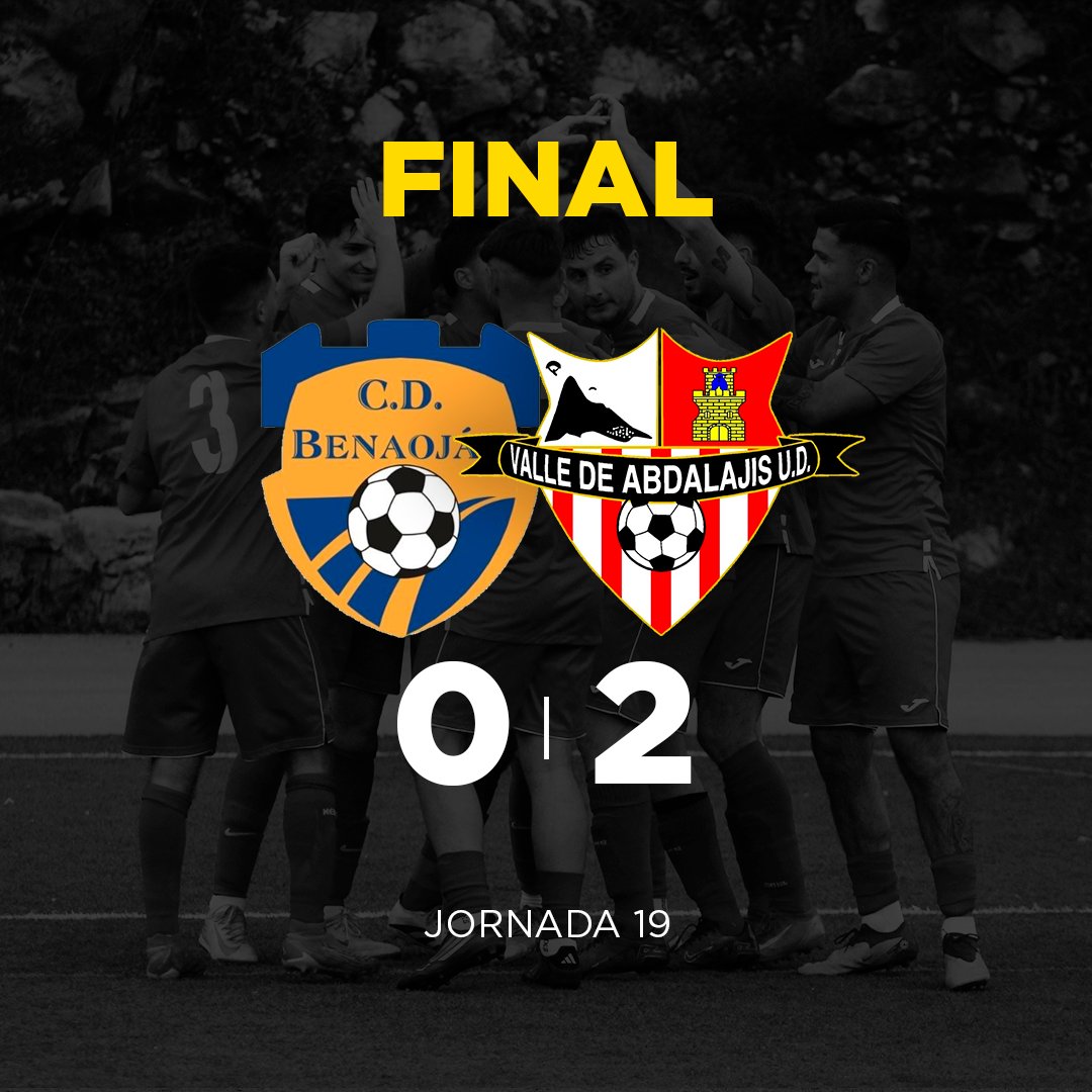🔚 FINAL | ¡Victoria para seguir en la lucha por el ascenso!

Los goles de Jacobo y Pepe nos sirve para sumar tres puntos de la lejana visita a Benaoján, en el partido aplazado por las lluvias. Recuperamos la cuarta plaza.

CD Benaoján 0-2 Valle de Abdalajís UD

#BenaojánValle