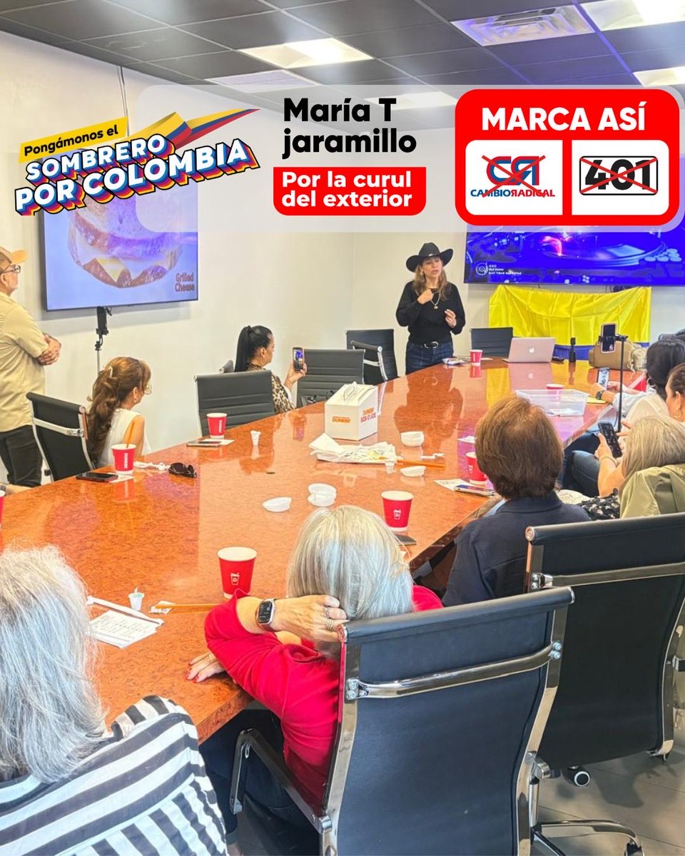 MariaT_401's tweet photo. María T representa liderazgo firme, carácter y resultados reales para los colombianos en el exterior. 🌎🇨🇴

Hoy más que nunca necesitamos una voz fuerte que nos represente en el Congreso.

Este es el momento de actuar.
Este es el momento de votar.

🗳️ Vota 4️⃣0️⃣1️⃣
Cambio Radical
Por la curul de los colombianos en el exterior. 🤠🇨🇴

#401 #PongámonosElSombreroPorColombia