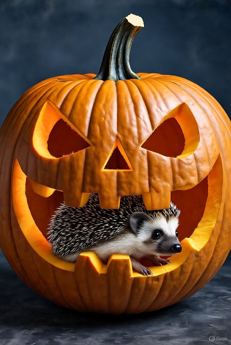 HedgehogsOfX's tweet image. #HedgehogsOfX #HedgehogsOfTwitter #pumpkins