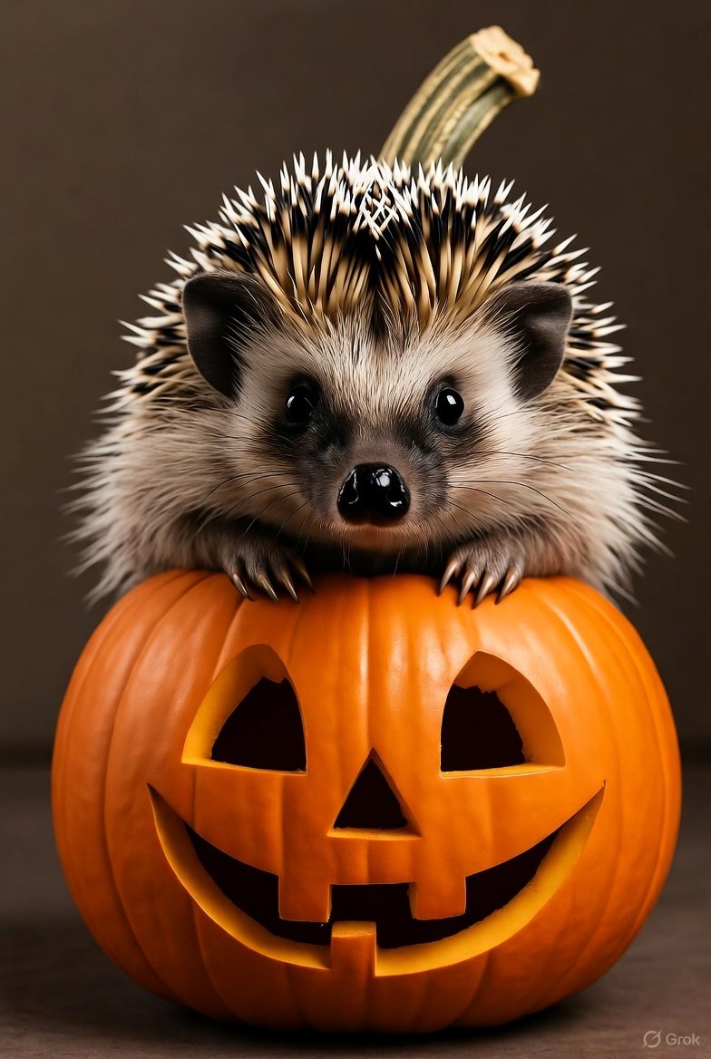 HedgehogsOfX's tweet image. #HedgehogsOfX #HedgehogsOfTwitter #pumpkins