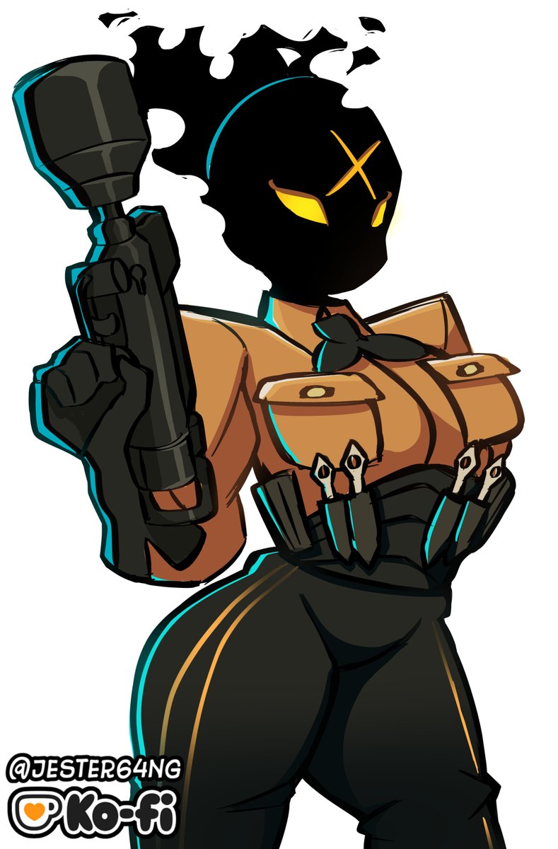 Jester64NG's tweet image. #Mina and #Haze doodle from #deadlock