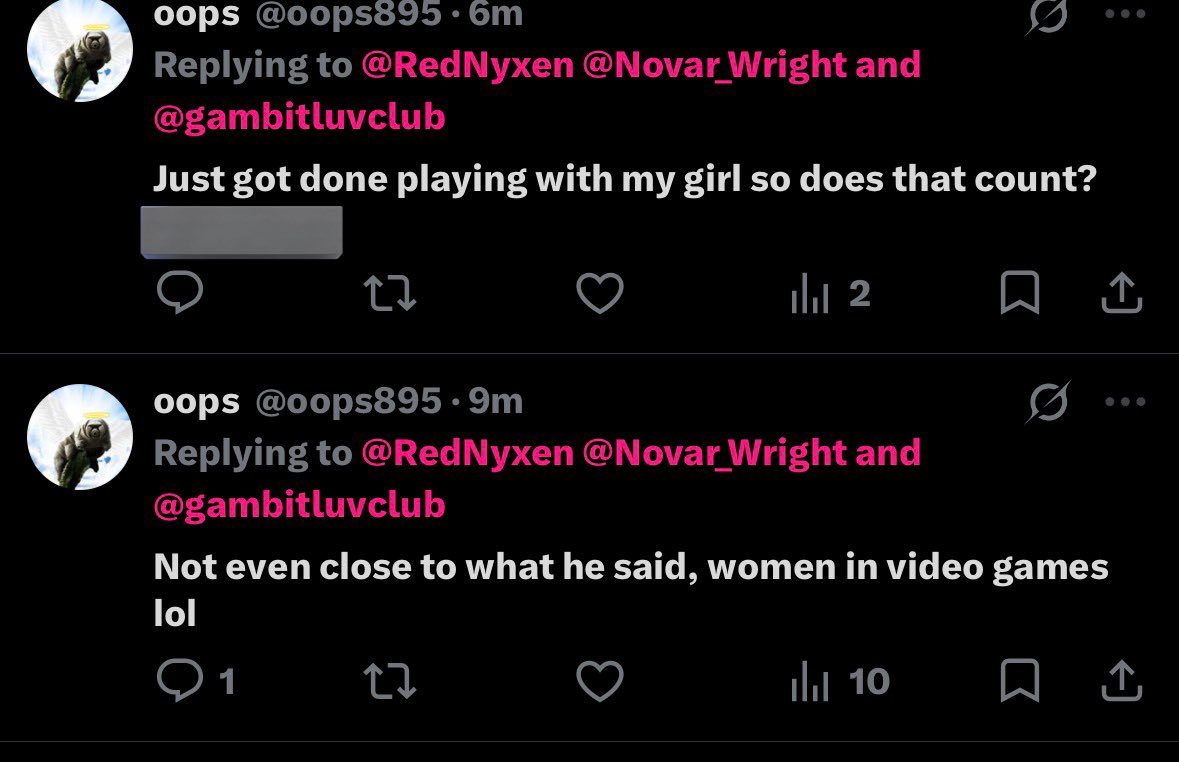 RedNyxen's tweet photo. يعيب على البنات الي يلعبون 
بعدين يقول توه مخلص يلعب مع hiss girl 
ما اقول الا الله يعينها على هيك متخلف https://t.co/BvrfGkFd55