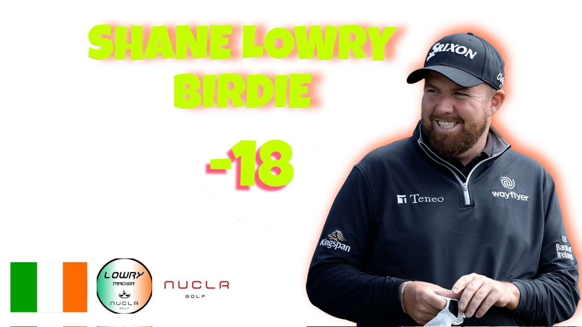 LowryTracker's tweet photo. BANG BANG 🚨🚨
Shane rolls in the 5.5 footer for another massive birdie at the par 4 12th ☢️☢️☢️
What a birdie 👏🏼👏🏼👏🏼
-5 thru 12, -18 for tournament, solo 1st, 2 shot lead 🙏🙏🙏☘️☘️☘️ https://t.co/fw5GPPQVbW