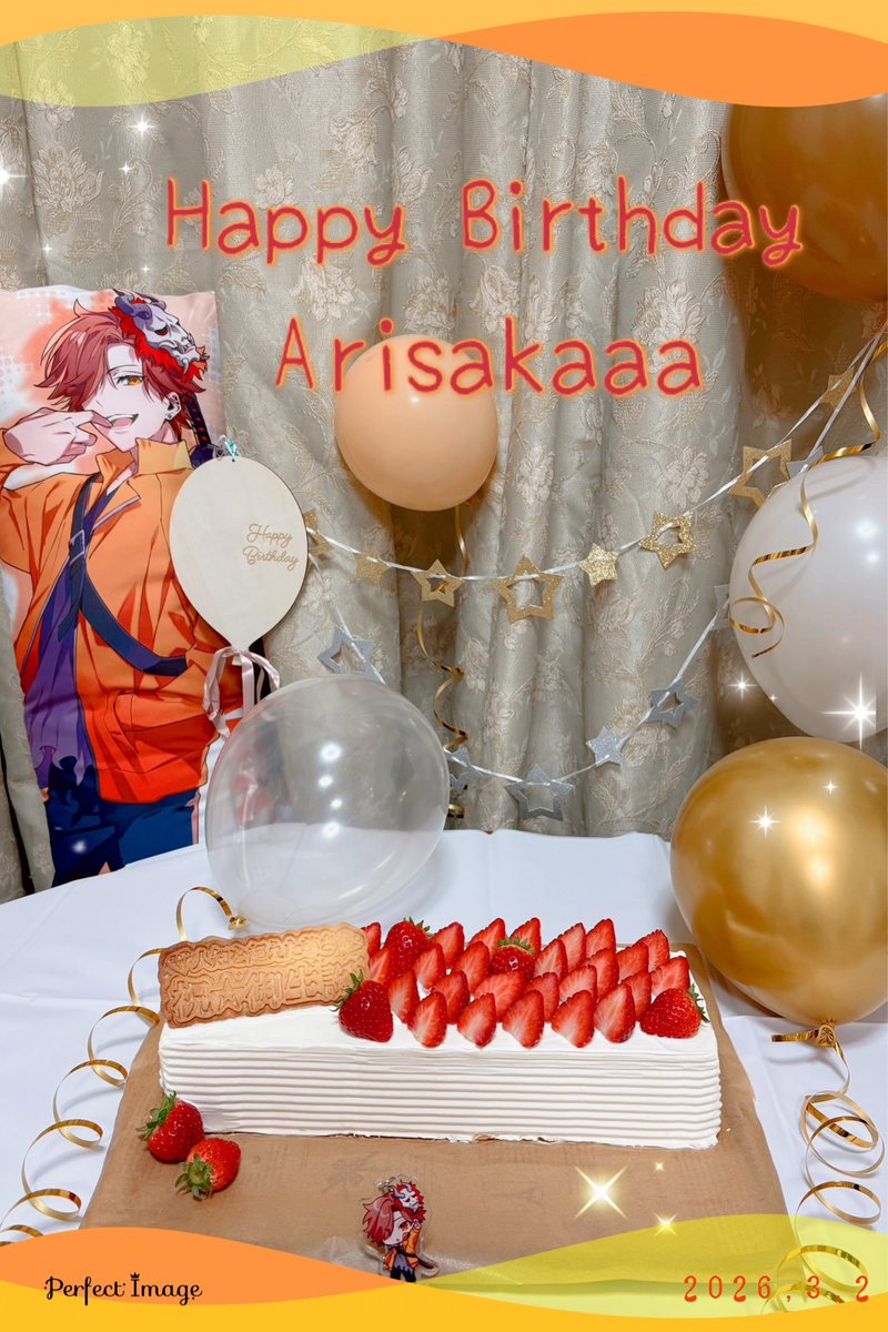 thhss29213's tweet photo. ありさかさんお誕生日おめでとうございます🎉🎉🎉👏👏
この歳もいっぱい楽しんじゃって下さい😊
#おめさか2026
#ありさか誕生祭2026 https://t.co/jPFad8X1qW