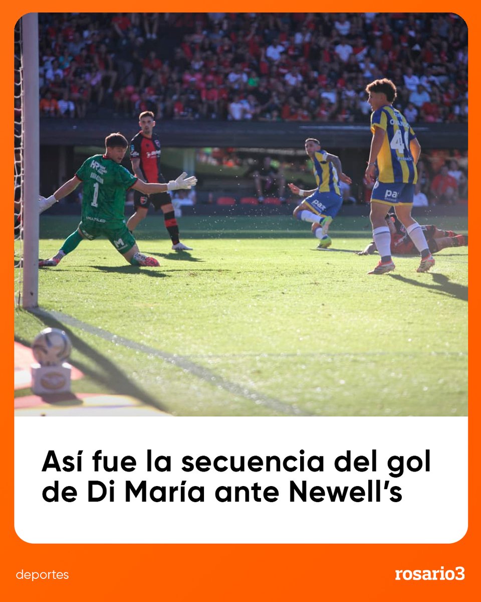 Rosariotres's tweet photo. 🔵🟡 ANGEL DI MARÍA PONE EL 1 A 0 ANTE NEWELL’S

🍝 Al ‘Fideo’ le quedó picando la pelota en el área y logró poner en ventaja al ‘canalla’ en el Coloso Marcelo Bielsa. https://t.co/2teCfodU3l