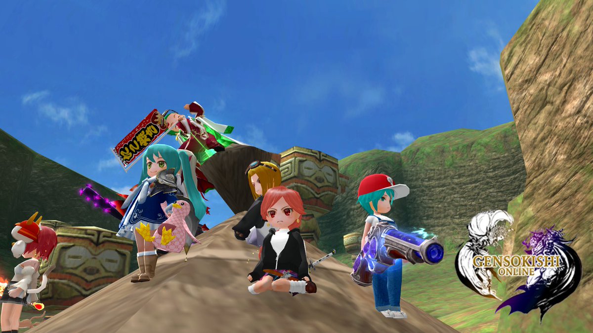 小屋の上でパシャリΣp📷ω･´)
マリモ🟢様がポイントよ•*¨*•.¸¸♬︎
#元素騎士 
#元素騎士しか勝たん
 #登山部