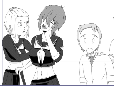 every page for chapter 4 is inked up! just some final stuff like the end page left, i also want to do a new cover page but ill wait until i redesign George a little. but very very soon chapter 4!