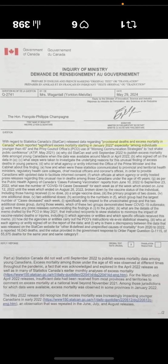 “🇨🇦Wake up! I have the full letter from Pfizer acknowledging all my injuries and disabilities. 
They blame HEALTH CANADA 
December 10, 2025 - 19 times on one page alone.
This is TR£A$0N and pass the buck Literal MURD£R
I have lost literally everything. I’m a single mother of two