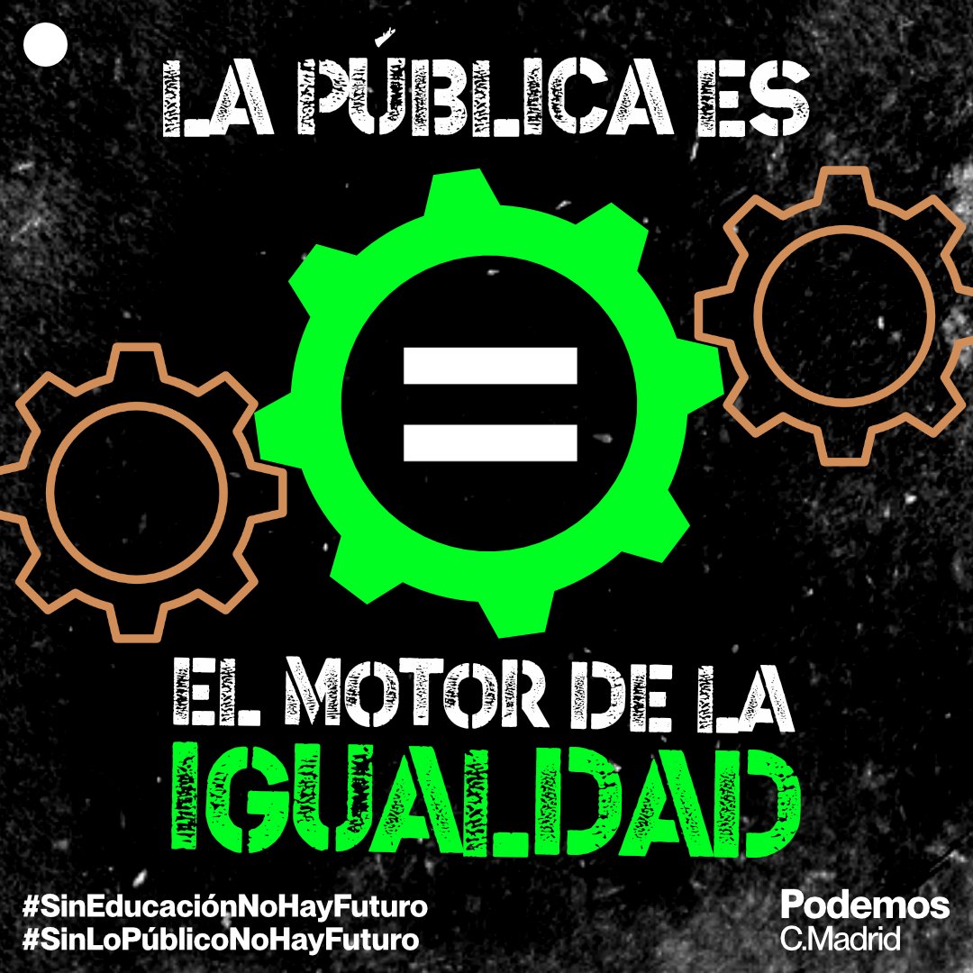 Muchas privadas concertadas son fábricas de ideología al servicio de empresas y dogmas.

La pública es el único espacio de libertad, pluralismo y pensamiento crítico real.

Sin marcas ni adoctrinamiento.

#SinEducaciónNoHayFuturo
#SinLoPúblicoNoHayFuturo
#MatricúlateEnLaPública