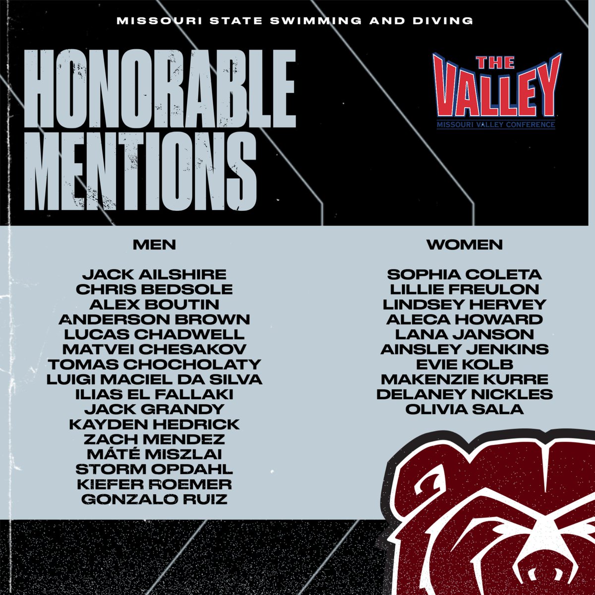 Missouri State Swimming & Diving tweet media