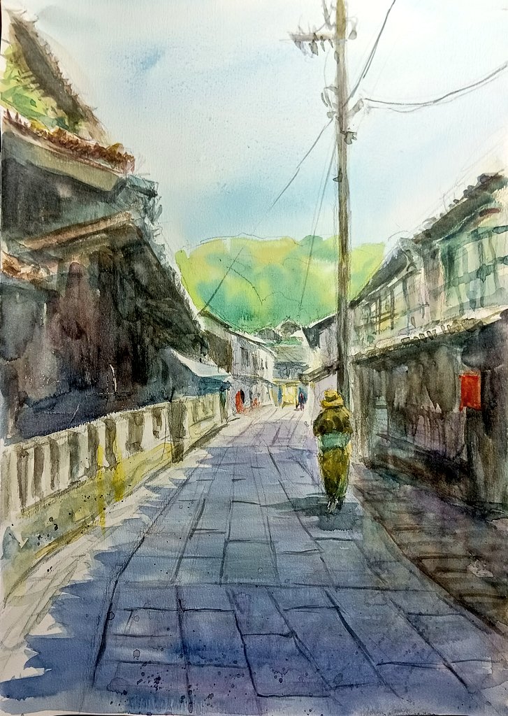 水彩画を描く高校生 kuma (@eiSHeMzfYM11300) / Posts / X