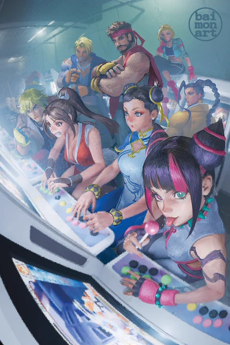 Happy birthday to the fighting game icon Chun Li! Here's a drawing of my Street Fighter 6 cast in the arcades from 2025 where I drew her #StreetFighter6 #ChunLi