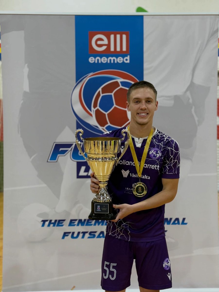 pentascit's tweet photo. Malta: Rodrigo Rocha, alla sua seconda stagione a Malta, oggi centrale del Luxol, è tra i protagonisti della Supercoppa Maltese di Futsal vinta contro l'University of Malta! Complimenti per questo successo a,te e ai partner di Agon!
@rocha_rodrigo01 https://t.co/PaUVjiASzP