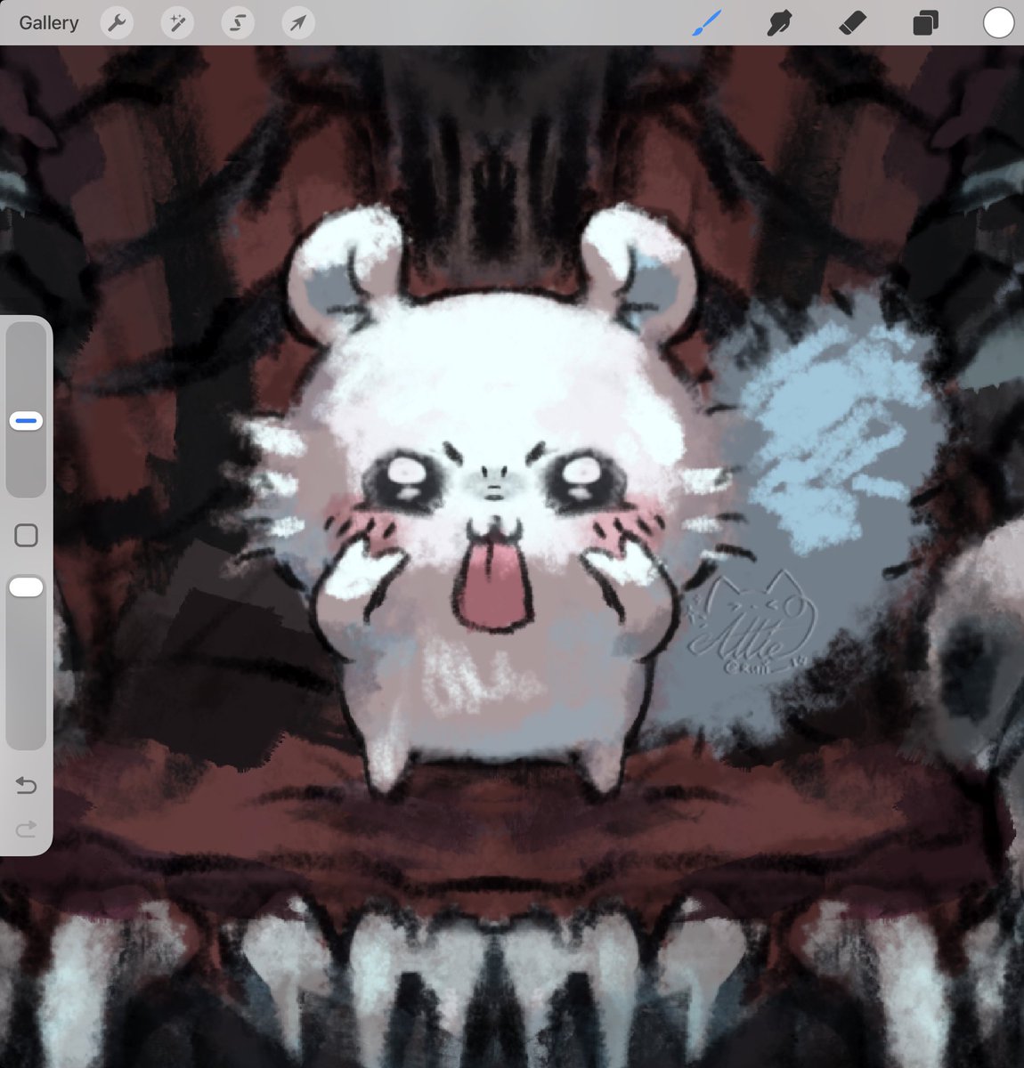 Can u guys tell they’re doing 🤘 hands or does it just look silly 💔