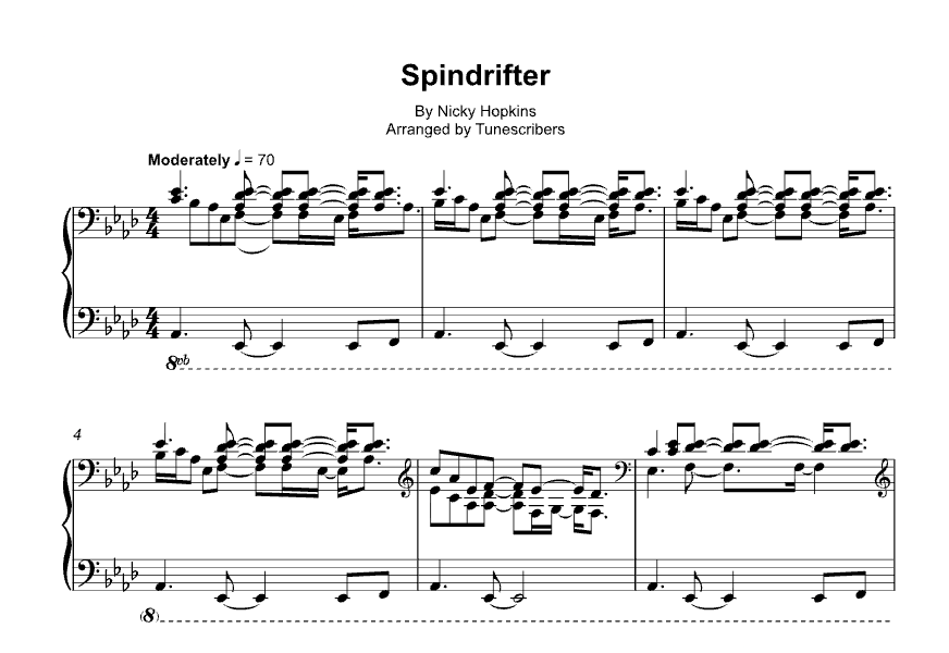 TheNickyHopkins's tweet image. Spindrifter (Arr. Tunescribers) by Nicky Hopkins (Piano Solo) - piano tutorial #QMS #QuicksilverMessengerService @musescore_com @musescore  musescore.com/user/97106398/…