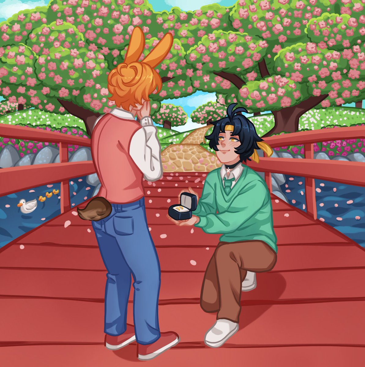 I said yes! 💍❤️

Happy to announce our wedding! It will happen on May 1 of this year! All my oomfs are invited, even doubles; bring your own version of Harumasa!

I'm so excited!!! See you guys there! ❤️

#harumig #yumetwt #yumeship 

🎨 _lolzinhaa_ on ig