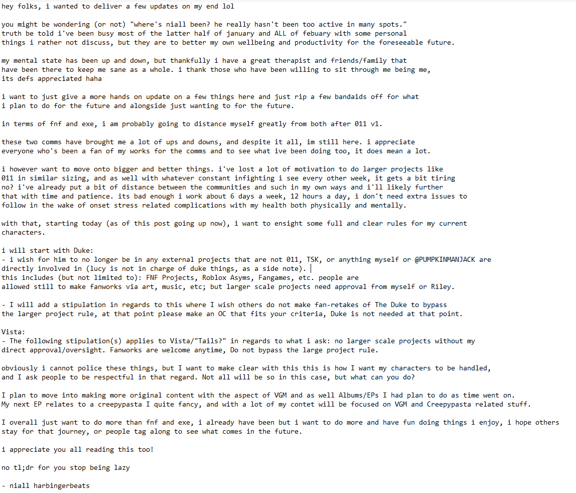 Please Read, It's an Important Update.