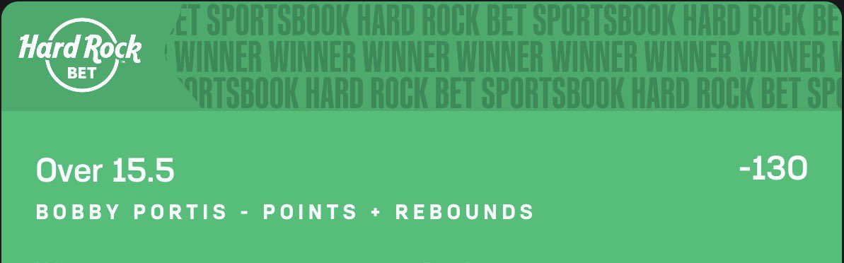 NBA BEST BET WINNER ✅

Bobby Portis O15.5 PR 💰

Was there ever a doubt… <a href="/ChronicBets/">ChronicBets</a> and I deliver winners! 

❤️ if you tailed!