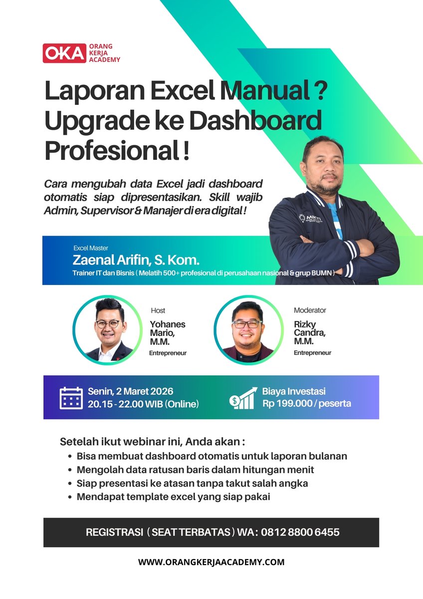 klikrio's tweet photo. Bisnis sudah pakai admin profesional…
tapi laporan masih berantakan?
Masalahnya bukan di orangnya.
Masalahnya di sistem reportingnya.

Kalau data masih berupa tabel panjang dan sulit dibaca,
keputusan bisnis juga jadi lebih lambat. https://t.co/qW6Pe6x06t