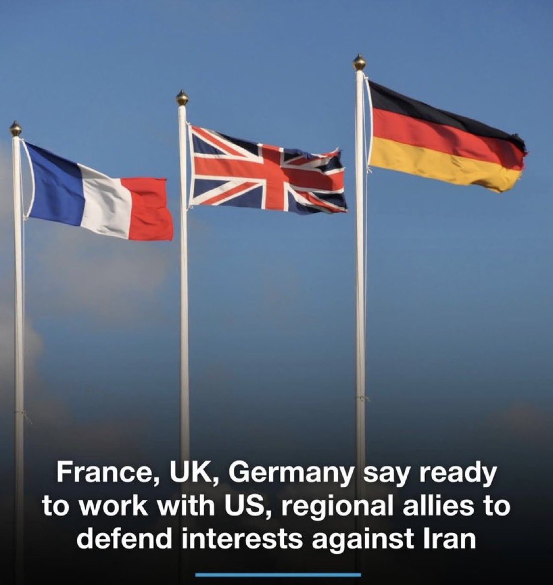 BREAKING: Germany, France, and the U.K. are getting ready to join the U.S. and Israel and carry out strikes against Iran. We are on the brink of World War III all to protect