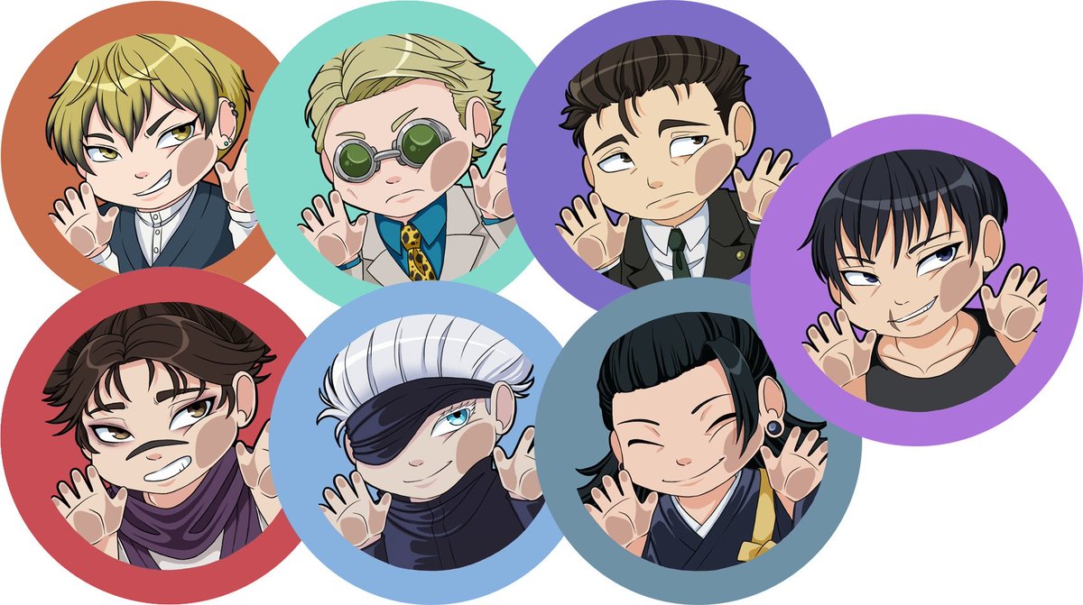 Alright.. Time to send the JJK men for printing. Hopefully I'll have them in time for Toronto Game Expo!   

They'll be plush pins so you can squish them-
