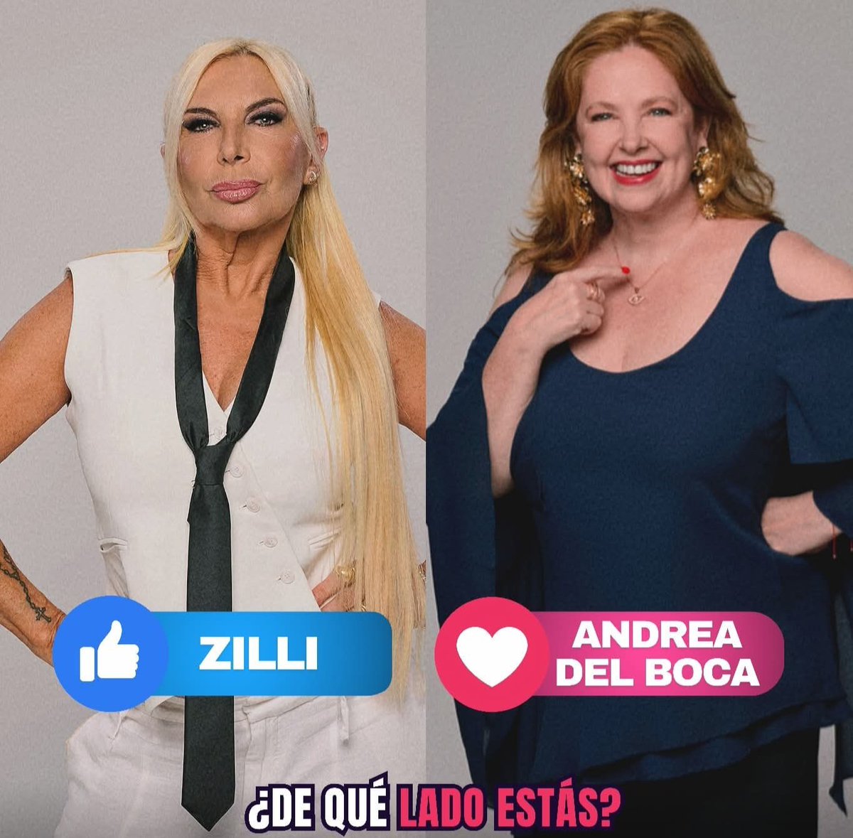 TENDENCIASok's tweet photo. De que lado estás?

Andrea del Boca 👉rt

Yanina Zilli 👉fav 

#GranHermano https://t.co/LDvLcVJFcd