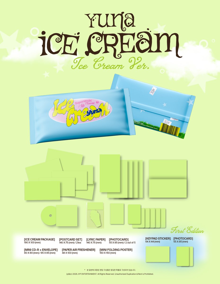 ITZYofficial's tweet photo. YUNA <Ice Cream> PRE-ORDER

💿 APPLE MUSIC / PHOTOCARD
https://t.co/5Tf8EAOpKh

💿 MUSIC PLANT / PHOTOCARD
https://t.co/GtrugjyHjJ

💿 SOUNDWAVE / PHOTOCARD
https://t.co/MqBzactICn

💿 MAKESTAR / PHOTOCARD
https://t.co/6dLVEs6piB

📌Release
2026.03.23 MON 6PM (KST) | 5AM (ET)

#ITZY #MIDZY @ITZYofficial
#YUNA #유나 #YUNA_IceCream