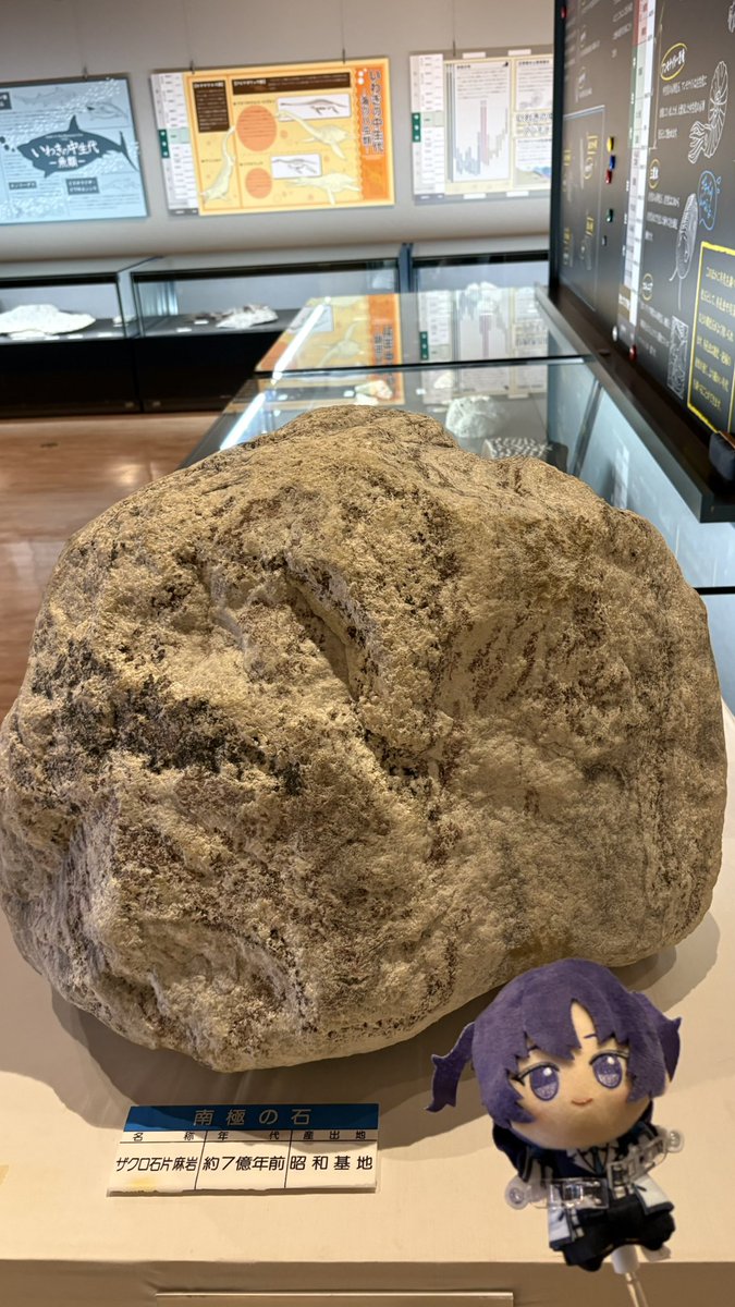 ユウカちゃん、南極の石だよ。