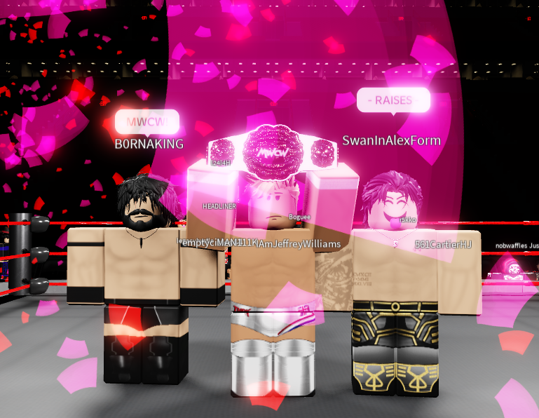 In the final moments, the Frontman finally prevails.
I am the FINAL <a href="/MWCW_RBLX/">Mid-West Championship Wrestling</a> International Champion. 🏆

[GG &amp; a BIG thank you to Jac &amp; Alex Swan, and the chairman Mars.]