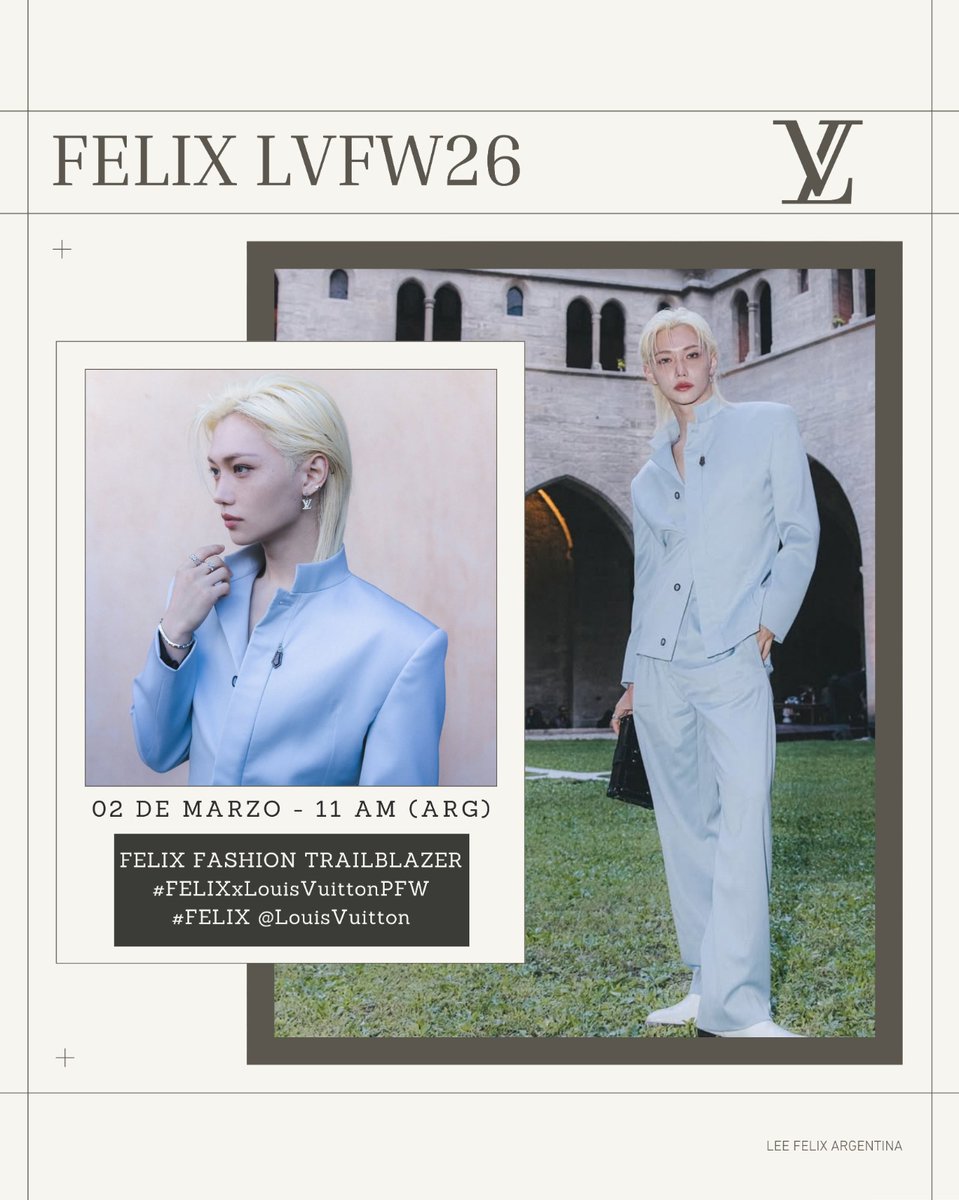 leefelix__arg's tweet photo. Buenas Stay y Pixies❤️

𝗧𝗮𝗴𝘀 para #FELIX - París Fashion Week Louis Vuitton 

📆02 de marzo hasta el Departure
⏰  11 Am 🇦🇷

Recuerden no usarlos antes de tiempo ✨ https://t.co/OfvPDzwdLx