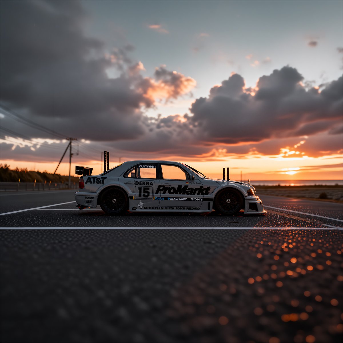 jason9394's tweet photo. Sunset glow meets motorsport soul — pure mood.🌅🏎️
#Mercedes #DTM #RacingLegend #CarCulture #MotorsportMood #GoldenHour #CarLegends #AMG #Cclass #AI #RC #Tamiya #TT01 https://t.co/rFzasOCZ4b