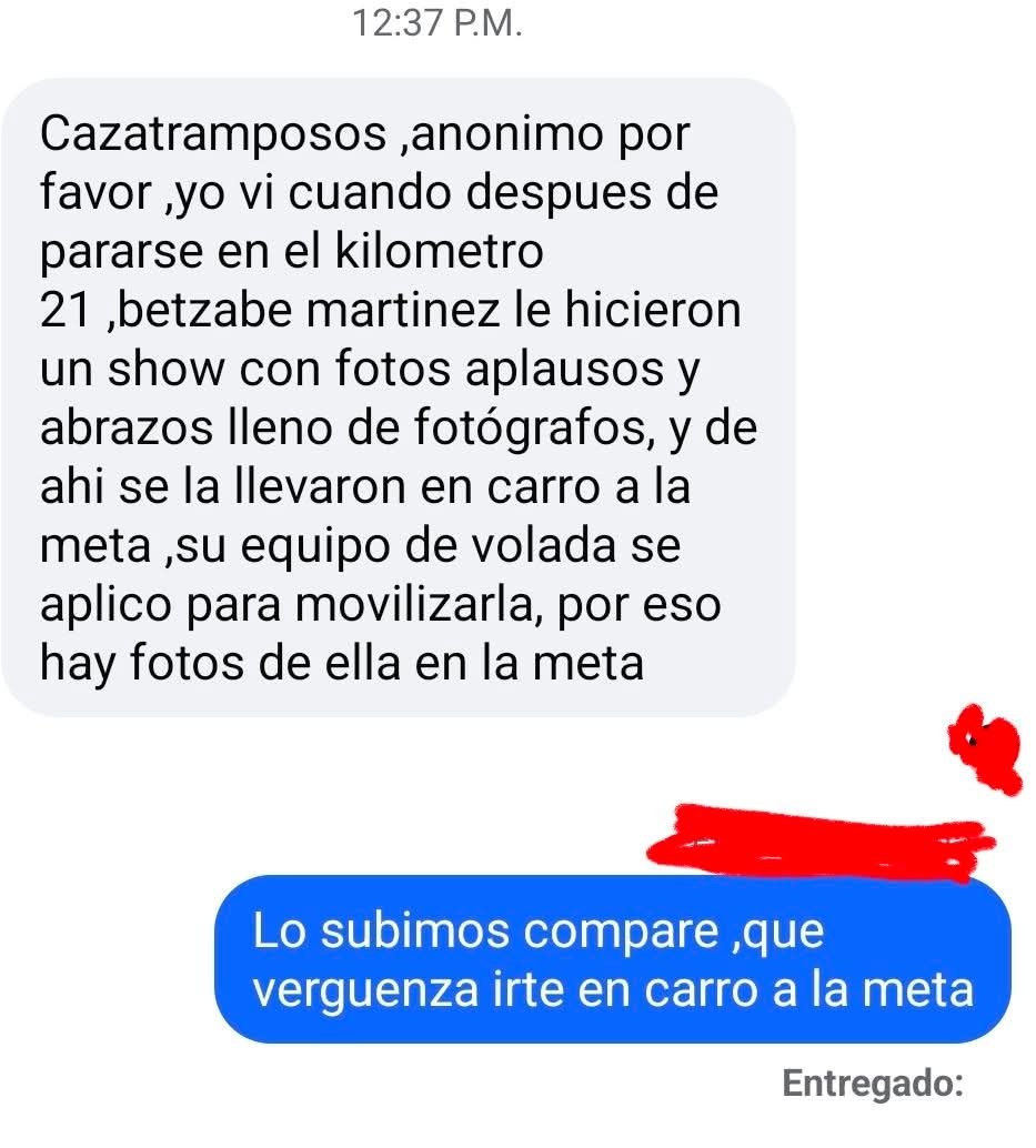 jorgegogdl's tweet photo. La Alcaldesa morenista, Betzabé Martínez Arango hace trampa en el maratón lala, presumiendo que lo corre y en realidad la llevan en camioneta. Corrió 20 kilómetros después hizo trampa. Y su equipo la presume en redes.

Que 🐕🐻 https://t.co/wfUL1ngZTH