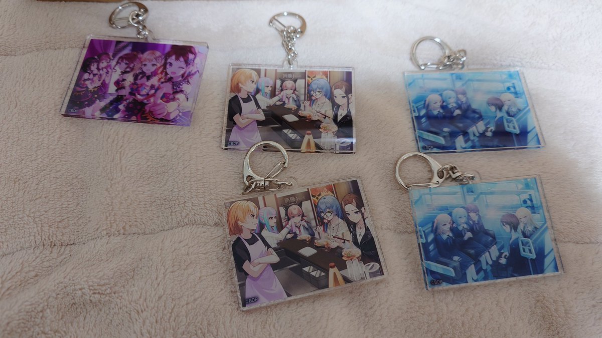 バンドリ　缶バッジくじ　アクリルブロック バントリ10周年ライブ缶バッジくじ アクリルブロック鈍器 缶バッジ9