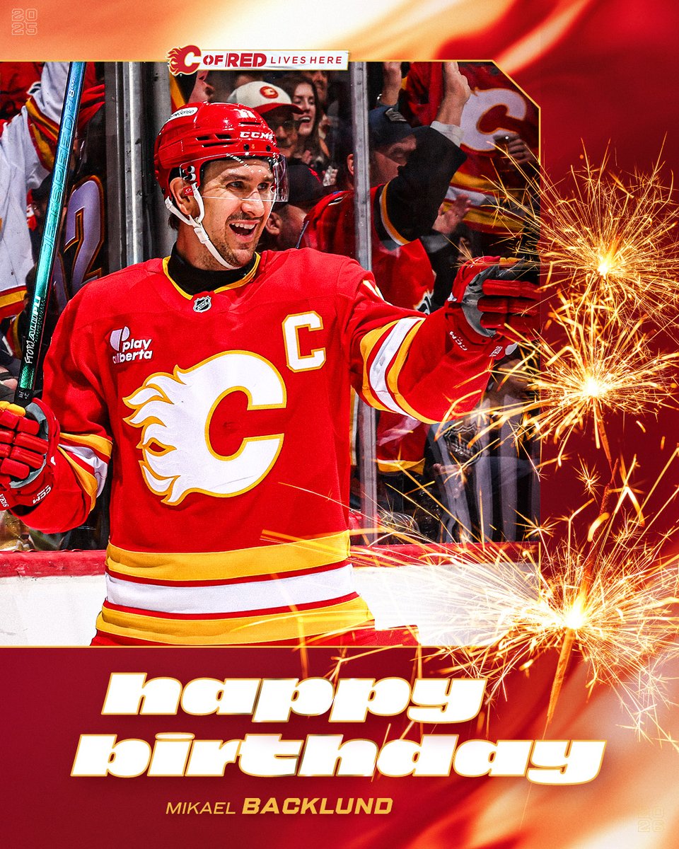 NHLFlames's tweet photo. HBD Cap! https://t.co/Uxo5fZJtWD