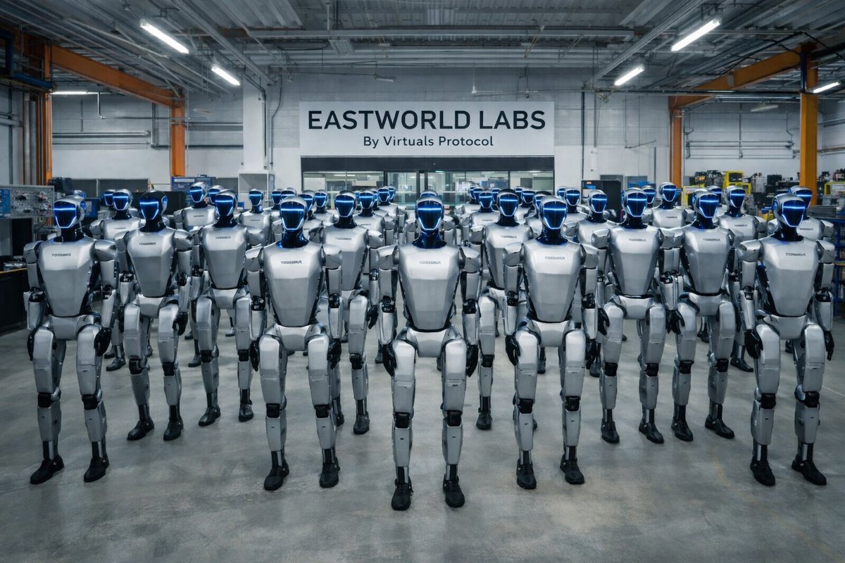 This is BIG... <a href="/virtuals_io/">Virtuals Protocol</a> is moving into PHYSICAL ROBOTICS and most of the timeline has missed it! 

What you need to know;

 ➥ Robotics is the 4th pillar of the Virtuals Ecosystem. It was officially launched as such last year ~October time and adds on to previous pillars