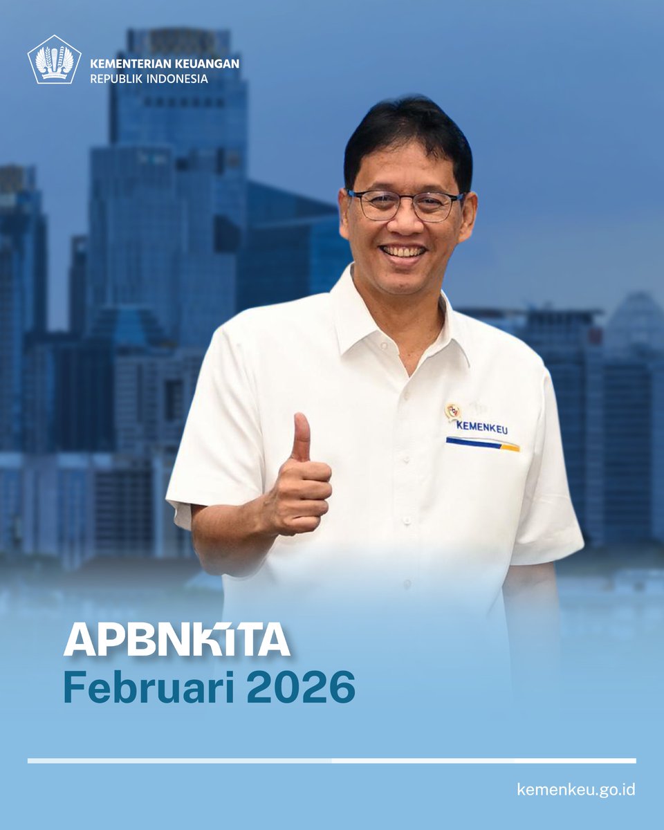 EndeSurya's tweet photo. Ada kabar terbaru dari #APBNKita!

Pada konferensi Pers #APBNKita 23 Februari 2026, Menkeu Purbaya menegaskan bahwa kondisi #APBNKiTa masih tetap solid, sehat dan adaptif dalam mendukung pertumbuhan ekonomi yang kuat dan berkelanjutan https://t.co/xbrQugn5pP