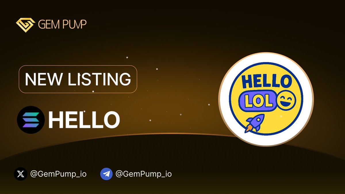 Gempump_io's tweet image. 👏 #HELLO listed on GemPump.io 

📄 CA:13JFd1DdKaH51kN1TGzMhjoNwRk6WkGQxLWoBcUPstQt

 🌐 TG：t.me/HELLOLOLSOL

 ✖️ X：x.com/HELLOLOLSOL

💎 GemPump：gempump.io/token/hellolol

#NewListing #GemPump #100xGem