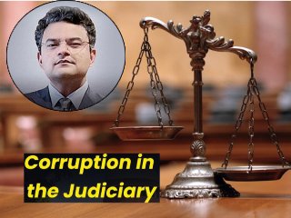 SanatanPrabhat's tweet photo. Is the massive corruption in the Indian judicial system not visible? – Dr. Anand Ranganathan (@ARanganathan72) questions transparency in India’s judiciary after the Supreme Court of India banned an NCERT text on judicial corruption.

“Justice is blind, not the judges. Is corruption invisible?”

Key concerns raised:
• 5.4 crore+ pending cases; 76% prisoners are undertrials
• Acute judge vacancies
• Collegium system (“judges appoint judges”) needs reform
• 1,600+ corruption complaints (2017–21), limited action
• Only 12% judges declared assets
• 1993 impeachment of V. Ramaswami failed despite inquiry findings

Accountability & transparency in judiciary are essential for public trust. 🇮🇳

#SupremeCourt #NCERT 
#MondayMotivation