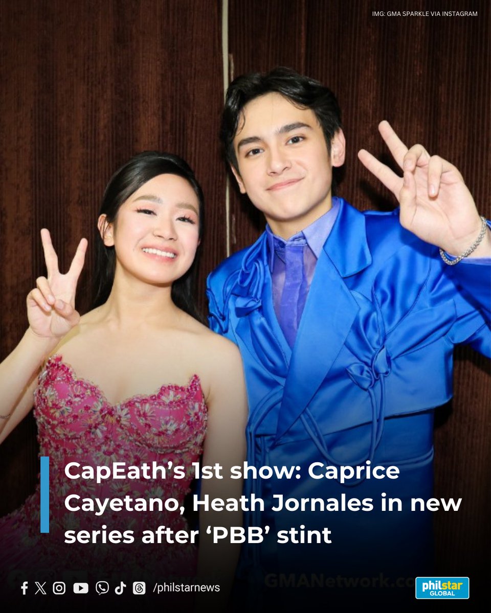 CAN'T GET ENOUGH OF CAPEATH AFTER PBB?

GMA-7 revealed that it already has plans for Caprice and Heath, known as CapEath by their fans. 

Read: philstar.com/entertainment/…