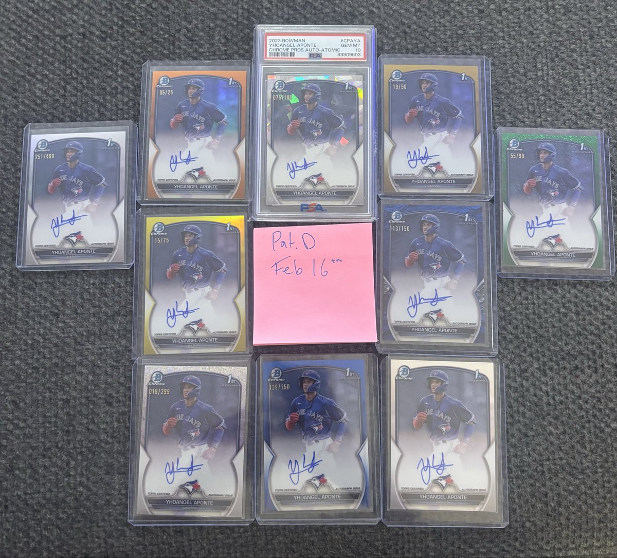 sackvegascards's tweet photo. @KeeganMatheson @KeeganMatheson  can you ask any of the Dunedin guys If they keep in touch with Yhoangel Aponte? I’d like to see if he collects his own cards and would like to get these to him. They might mean something to him more than what their $$ value is to me at this point. https://t.co/OSBVfa6bVk