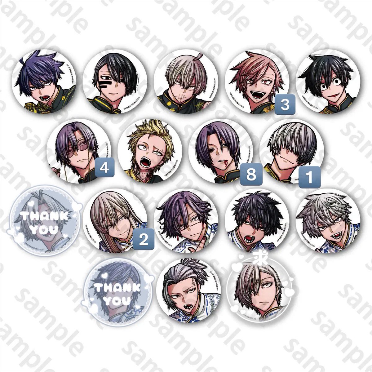 交換】 桃源暗鬼 コミケ缶 C107 譲￤画像のもの 求￤桃井戸 颯 ꕤ︎︎