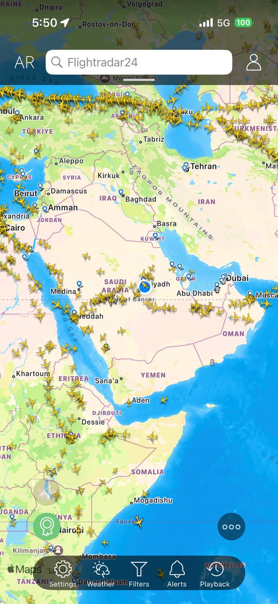 حركة الطيران الان