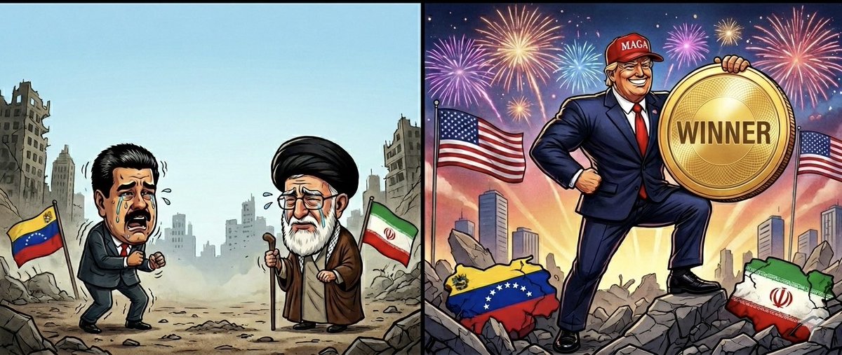 EstoicoCol's tweet photo. Gracioso ha sido hoy ver a la izquierda global llorando: cayeron Maduro y Jameneí en 2 meses. Domada monumental de Trump 🇺🇸. Dato curioso: Incertidumbre bélica = aversión al riesgo global. La TRM hoy está en $3.766, pero el pánico encarecerá nuestra deuda. https://t.co/SE5BCgq0AH